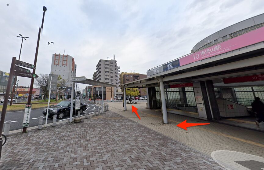 BEYOND(ビヨンド)南流山店に南流山駅から徒歩で行くときの流れ
