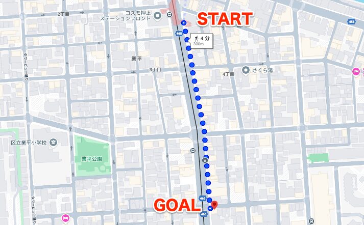 BEYOND（ビヨンド）錦糸町ANNEX店に押上駅から徒歩で行くときの流れ