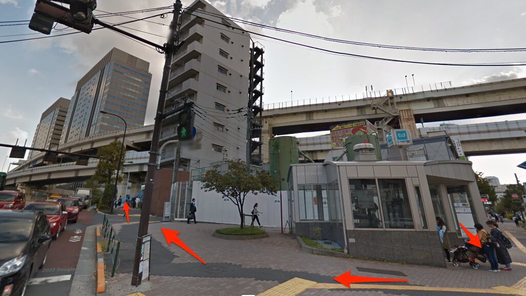 木場駅を出て南へ進む