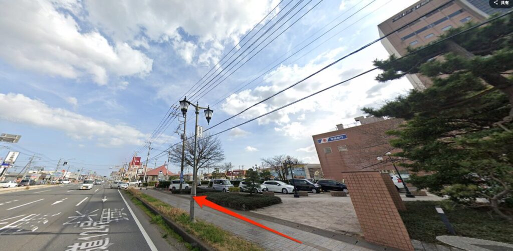 国道124号沿いを南東へ進む
