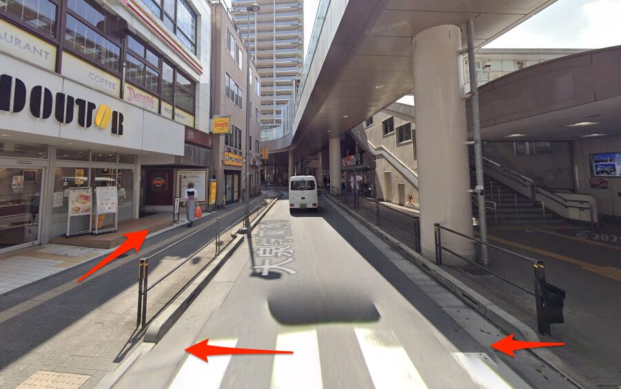 大泉学園駅北口を出て大泉学園通りを東へ進む